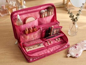Pink Travel Organizer Pouch