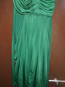 Party Dress (Dark Green Color)