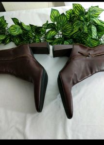 Brown Leather Ankle Boots