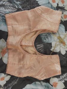 Elegant Peach Floral Print Saree