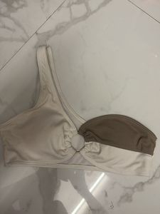Colorblock Ring Detail Bikini Top