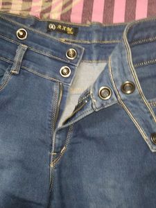 Straight Fit Blue Jeans