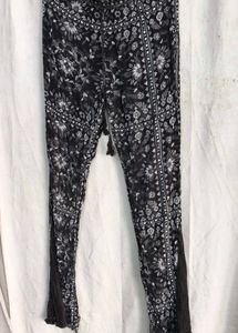5229. Boho Floral Print Flare Pants