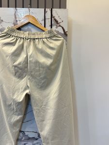 Stylish Beige Wide Leg Trousers, High waist- 30