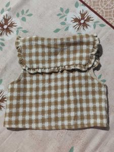 Cute Plaid Baby Vest