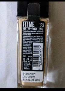 Maybelline Fit Me Foundation - Matte + Poreless