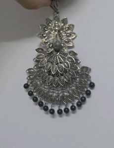Boho oxidised Silver Necklace Set