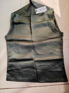Satin Sleeveless Top