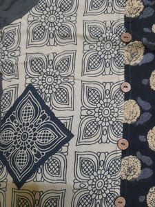 Black And Grey  A- Line Kurti