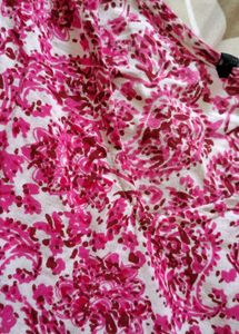 Pink Paisley Print Peplum kurti
