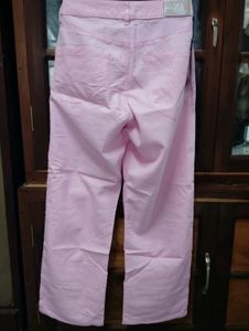 Tokyo Talkies Pink Wide Leg Jeans