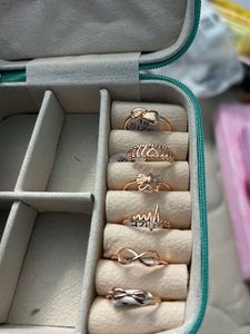Cute Rose Gold Ring Set