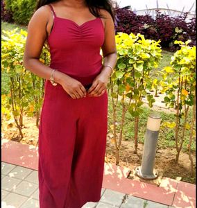 Maroon Jumpsuit