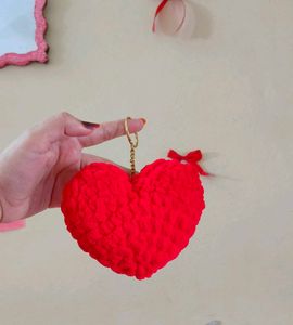 Red Heart Keychain❤️🧶