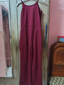 Chic Maroon Jumpsuit