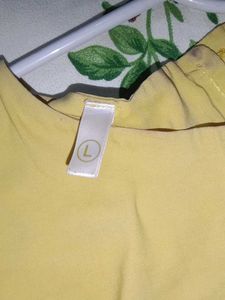 Yellow Bell Sleeve Top