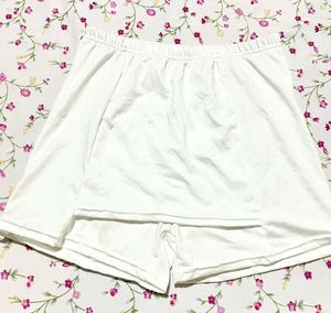 White Tennis Skirt With Shorts
