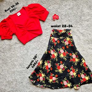 Puff Sleeve Crop Top