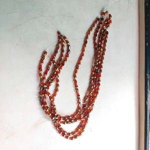 Combo Of Five Red&Gold Mix Cristal Mala.