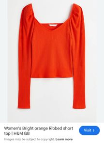 H&amp;M Orange Top 🧡🛍️