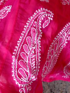 56 Kali chikankari kurti with cotton innar