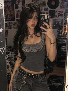 🇳🇿💫🎀Y2K Style Ribbed cami Top