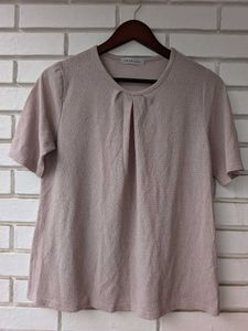 Soft Textured Short Sleeve Top