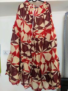 Bohemian Print Tiered Maxi Skirt