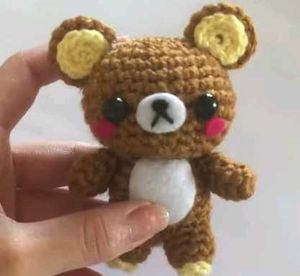 Crochet Rilakkuma Bear Plush