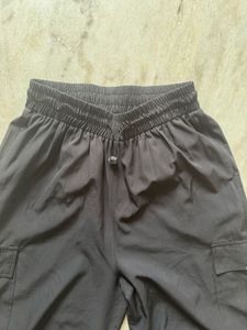 Black parachute Pants