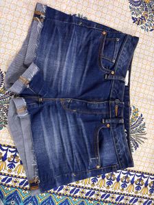Blue Denim Shorts