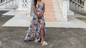 Floral One-Shoulder Maxi Dress
