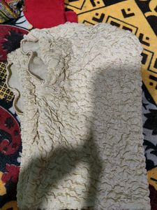 Textured Cream Top