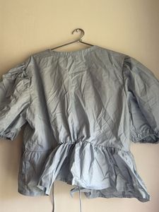 Stylish Puff Sleeve Peplum Top