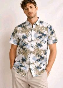 Stylish Floral Print Short Sleeve Shirt