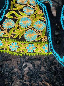 Black Embroidered Kurta