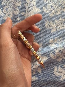 Tri-Color Beaded Bangle
