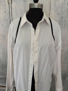 Classic White Button-Up Shirt