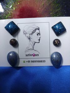 Sparkling Glitter Earrings Set