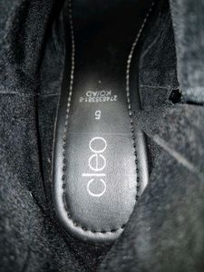 Sparkling Black Wedge Boots for Women