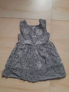 Gingham Embroidered Baby Dress