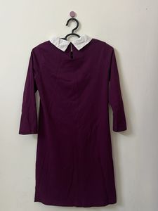 Burgundy Long Sleeve Dress