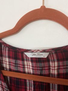 Chic Plaid Button-Up Dress