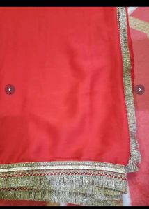 beautiful red saree- one week offer