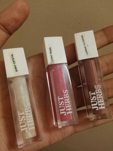FREE DELIVERY Just Herbs Lip Gloss Set Of 3