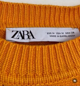 Bright Orange Knit Sweater
