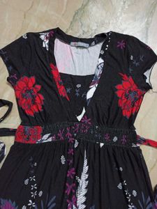 Madame Floral Frock-Style Tunic Top