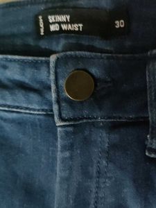Stylish Blue Denim Jeans | Skinny Mid Waist (s30)