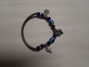 Blue Evil Eye Charm Bracelet