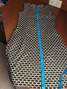 Globus Black and White Patterned Sleeveless Dress